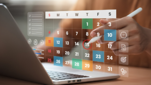 Clustered calendar